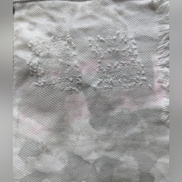 Free PEOPLE ICING WASH CUTOFF WHITE JEANS CAMO SHORTS MID-RISE SIZE 25 - Picture 9 of 13